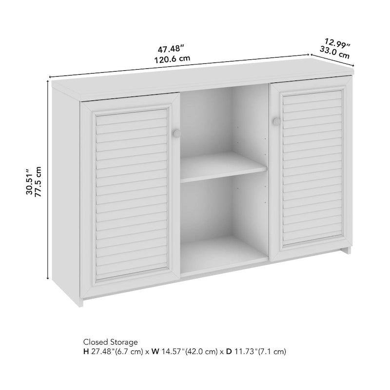 Meuble d'appoint avec portes et étagères