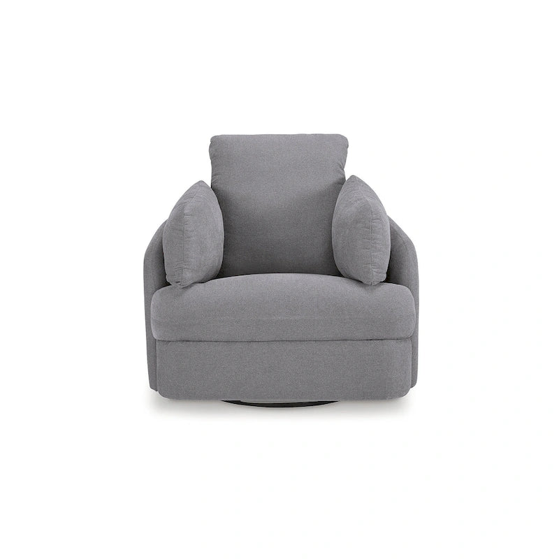 Fauteuil inclinable pivotant et coulissant gris foncé