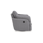 Fauteuil inclinable pivotant et coulissant gris foncé