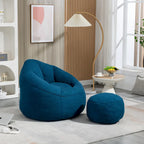 Fauteuil poire avec repose-pieds