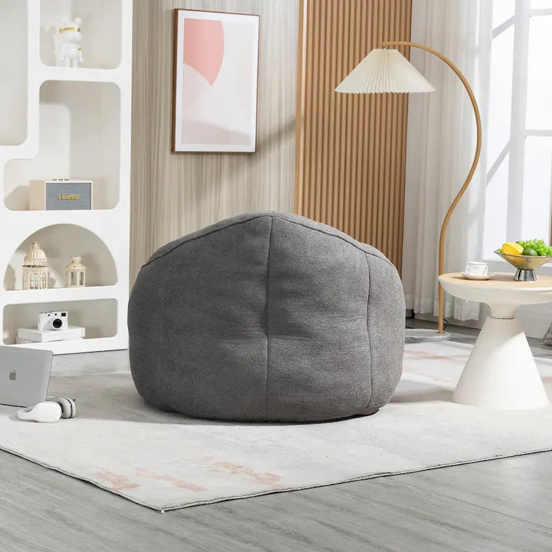 Fauteuil poire avec repose-pieds