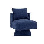 Fauteuils pivotants à 360 degrés en chenille pour salon et chambre à coucher
