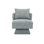 Fauteuils pivotants à 360 degrés en chenille pour salon et chambre à coucher