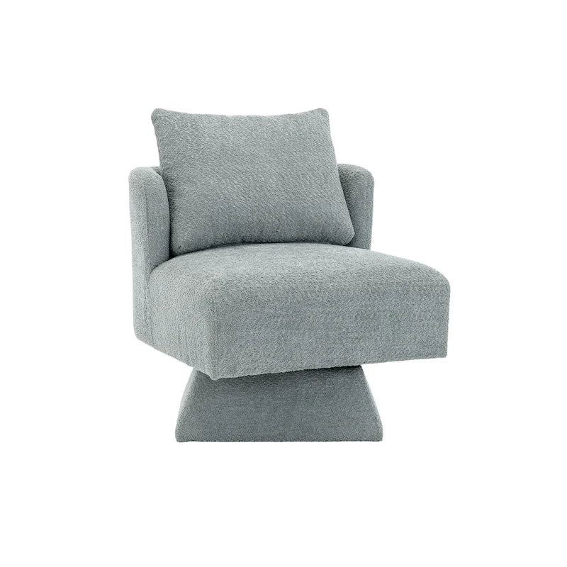 Fauteuils pivotants à 360 degrés en chenille pour salon et chambre à coucher