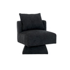 Fauteuils pivotants à 360 degrés en chenille pour salon et chambre à coucher