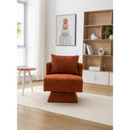 Fauteuils pivotants à 360 degrés en chenille pour salon et chambre à coucher