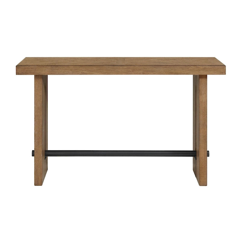 Console de 60 de large avec 2 pieds, Chêne grisé