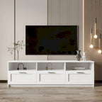 Meuble TV moderne de 70,87 po avec 3 tiroirs de rangement, console TV, meuble de divertissement pour salon