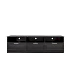 Meuble TV moderne de 70,87 po avec 3 tiroirs de rangement, console TV, meuble de divertissement pour salon