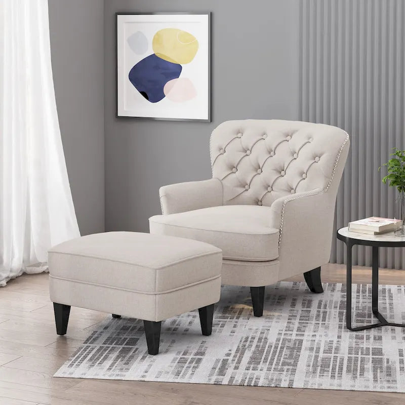 Fauteuil Club et Ottoman