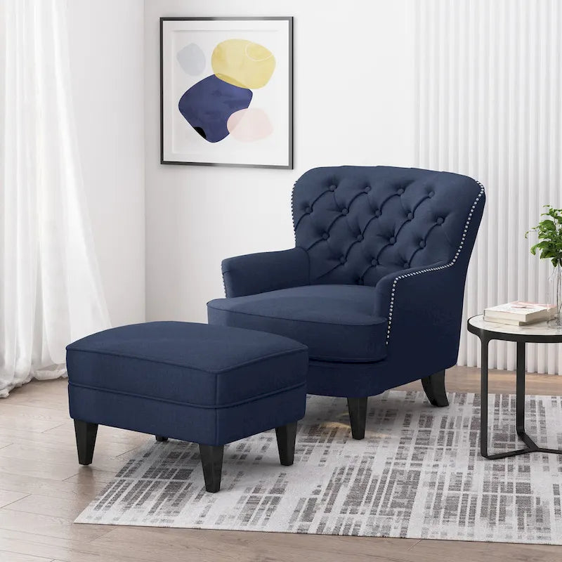 Fauteuil Club et Ottoman