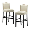 Tabourets de bar rembourrés de 71 cm, chaises de pub (lot de 2)