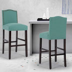 Tabourets de bar rembourrés de 71 cm, chaises de pub (lot de 2)