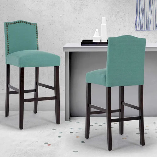 Tabourets de bar rembourrés de 71 cm, chaises de pub (lot de 2)
