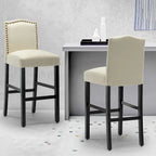 Tabourets de bar rembourrés de 71 cm, chaises de pub (lot de 2)