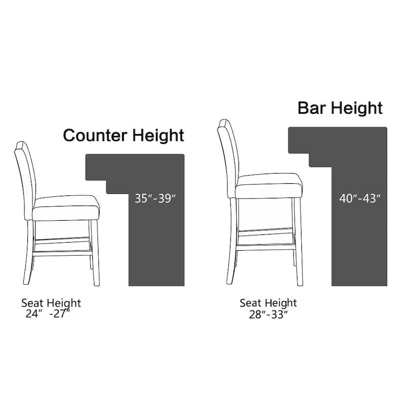 Tabourets de bar rembourrés de 71 cm, chaises de pub (lot de 2)