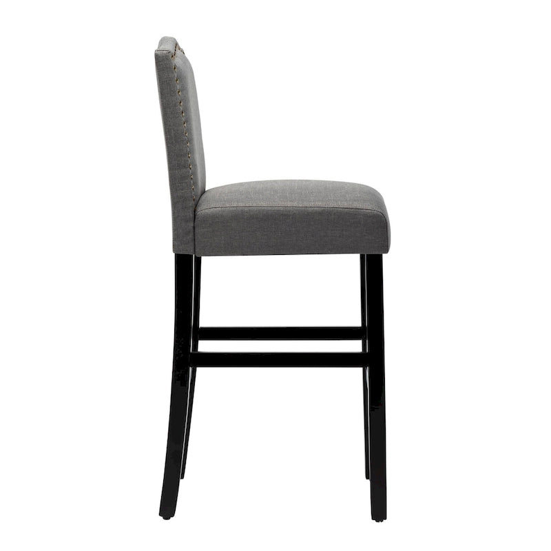Tabourets de bar rembourrés de 71 cm, chaises de pub (lot de 2)