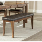 Kona Brandy Padded Backless Dining Bench