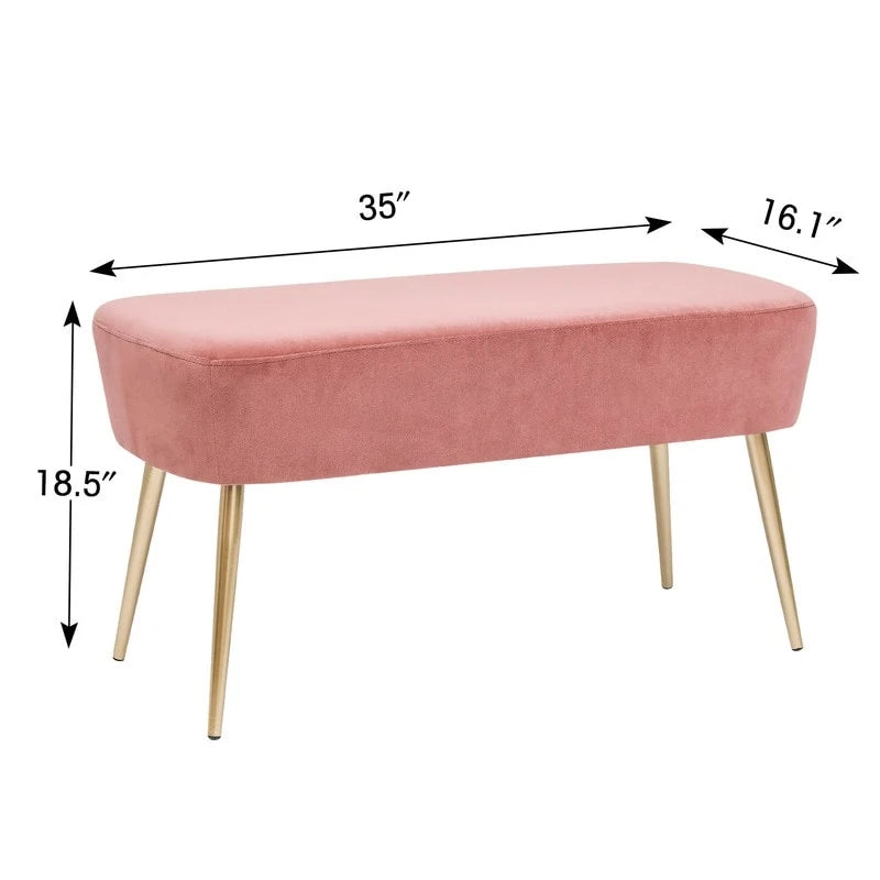 Pouf Ottoman en Velours avec Options de Couleur