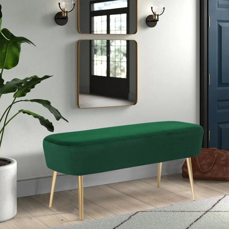 Pouf Ottoman en Velours avec Options de Couleur