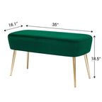 Pouf Ottoman en Velours avec Options de Couleur