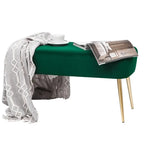 Pouf Ottoman en Velours avec Options de Couleur