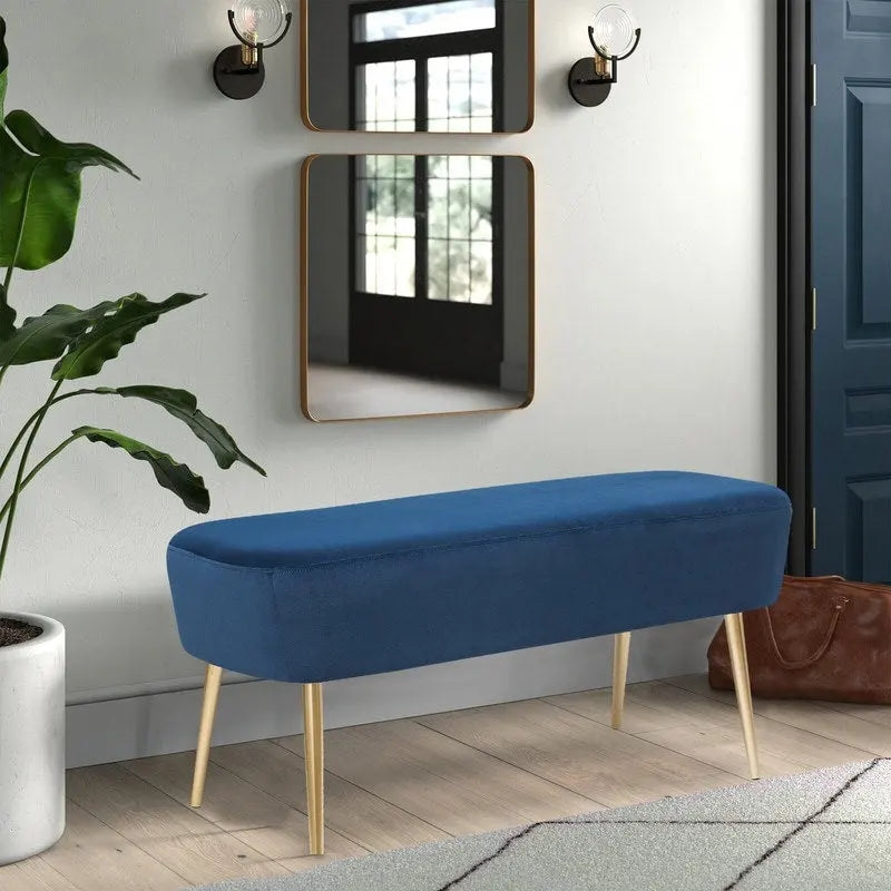 Pouf Ottoman en Velours avec Options de Couleur