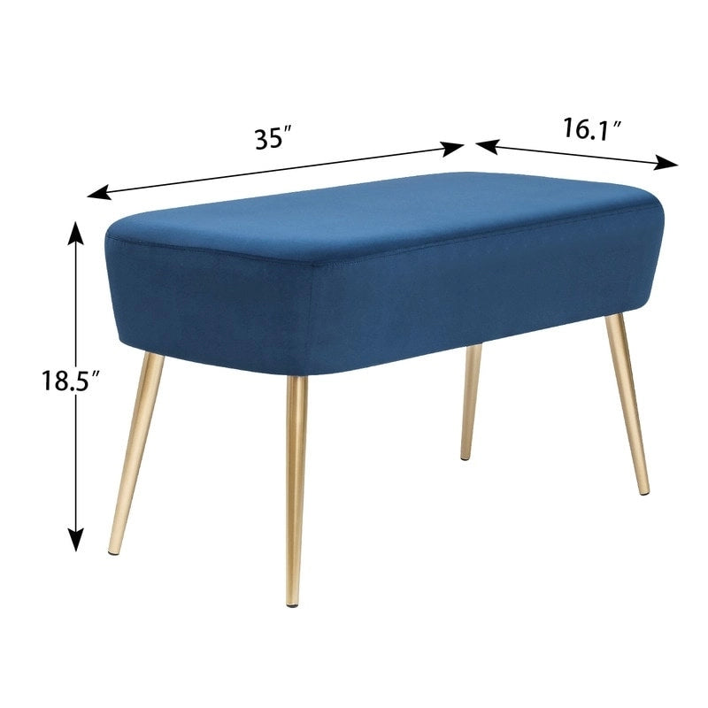 Pouf Ottoman en Velours avec Options de Couleur