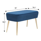 Pouf Ottoman en Velours avec Options de Couleur