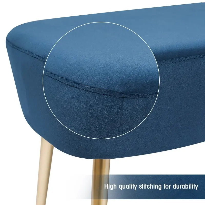 Pouf Ottoman en Velours avec Options de Couleur