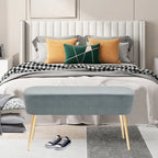 Pouf Ottoman en Velours avec Options de Couleur