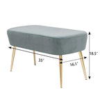 Pouf Ottoman en Velours avec Options de Couleur