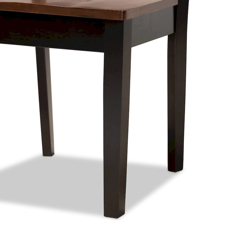 Chaise de salle à manger transitionnelle moderne et contemporaine (lot de 2)