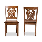 Chaise de salle à manger transitionnelle moderne et contemporaine (lot de 2)