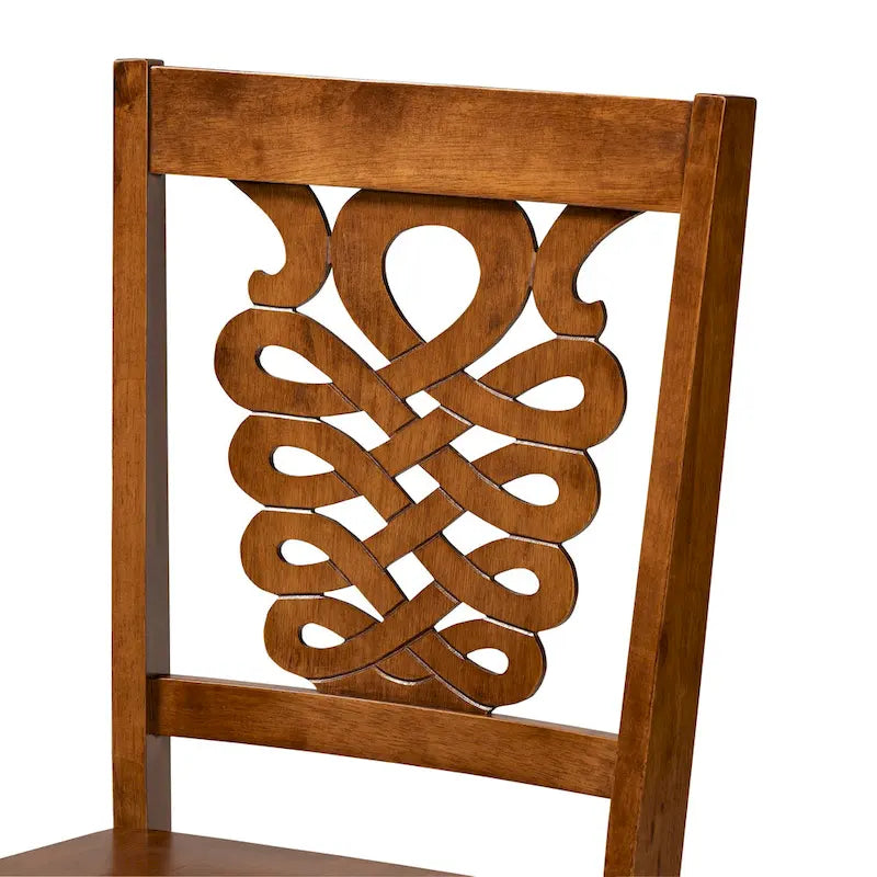 Chaise de salle à manger transitionnelle moderne et contemporaine (lot de 2)