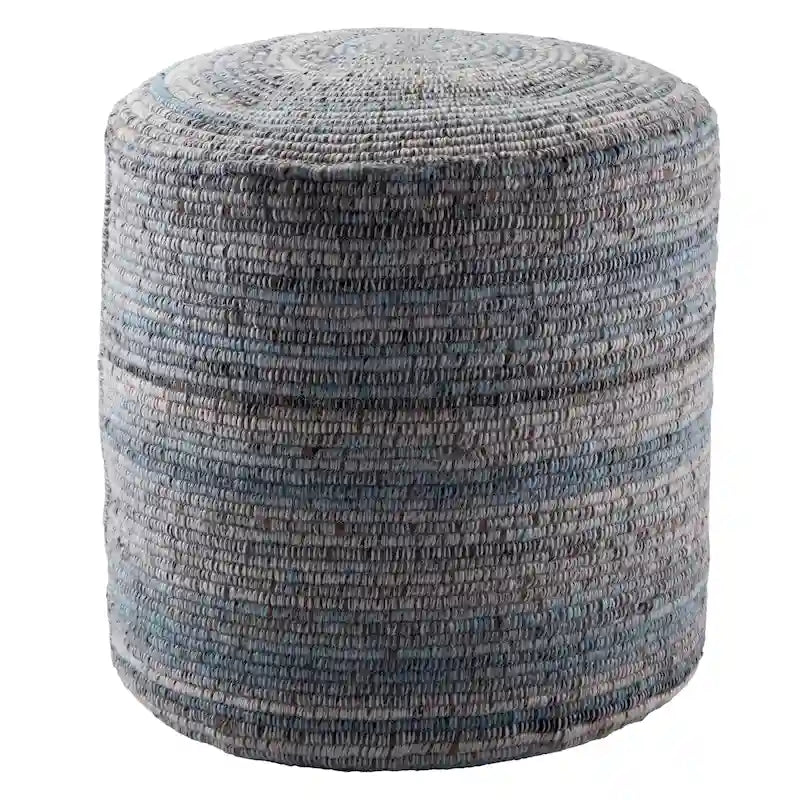 Pouf ou coussin de sol à rayures