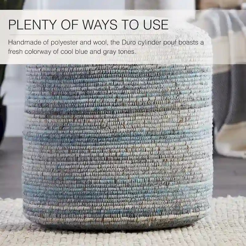Pouf ou coussin de sol à rayures
