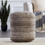 Pouf ou coussin de sol à rayures