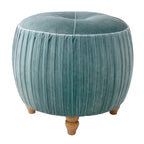 Petit pouf rond en velours