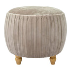 Petit pouf rond en velours