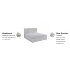 Tête de lit King size blanc cassé
