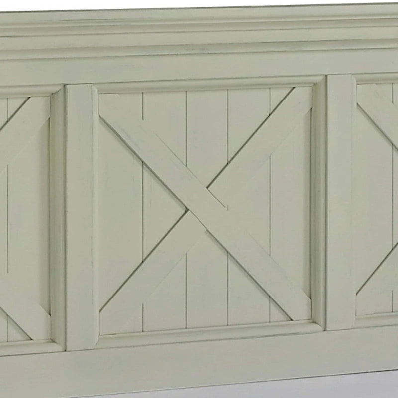 Tête de lit King size blanc cassé