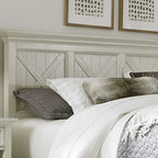 Tête de lit King size blanc cassé