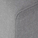 Canapé d'angle 5 places en lin gris