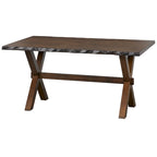 Ensemble de salle à manger 6 pièces en bois massif avec banc