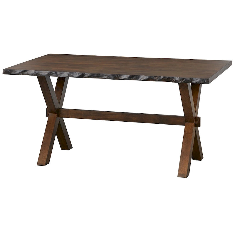 Ensemble de salle à manger 6 pièces en bois massif avec banc