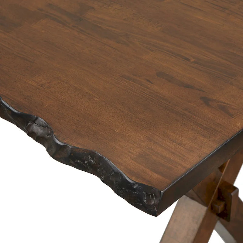 Ensemble de salle à manger 6 pièces en bois massif avec banc
