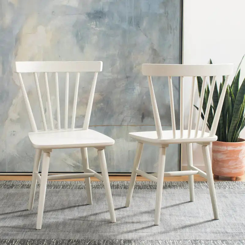 Chaise de salle à manger Spindle Farmhouse (paquet de 2) - 20Lx20Px33H