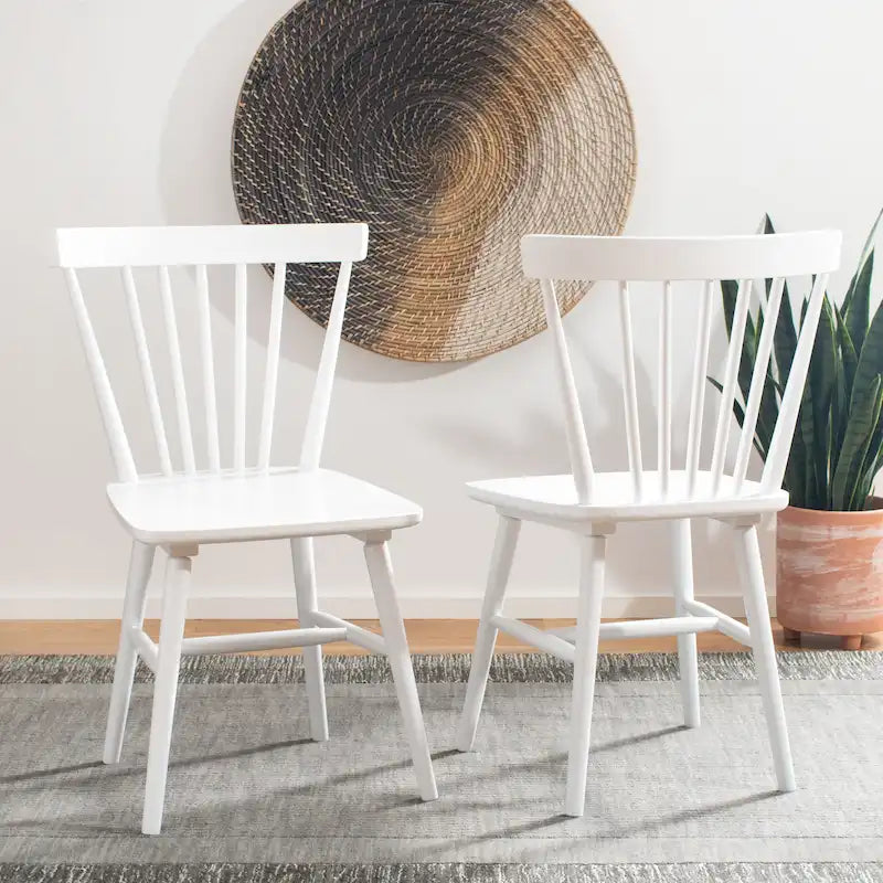 Chaise de salle à manger Spindle Farmhouse (paquet de 2) - 20Lx20Px33H