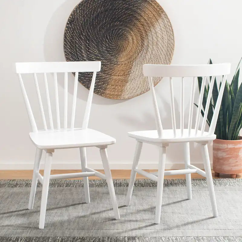 Chaise de salle à manger Spindle Farmhouse (paquet de 2) - 20Lx20Px33H